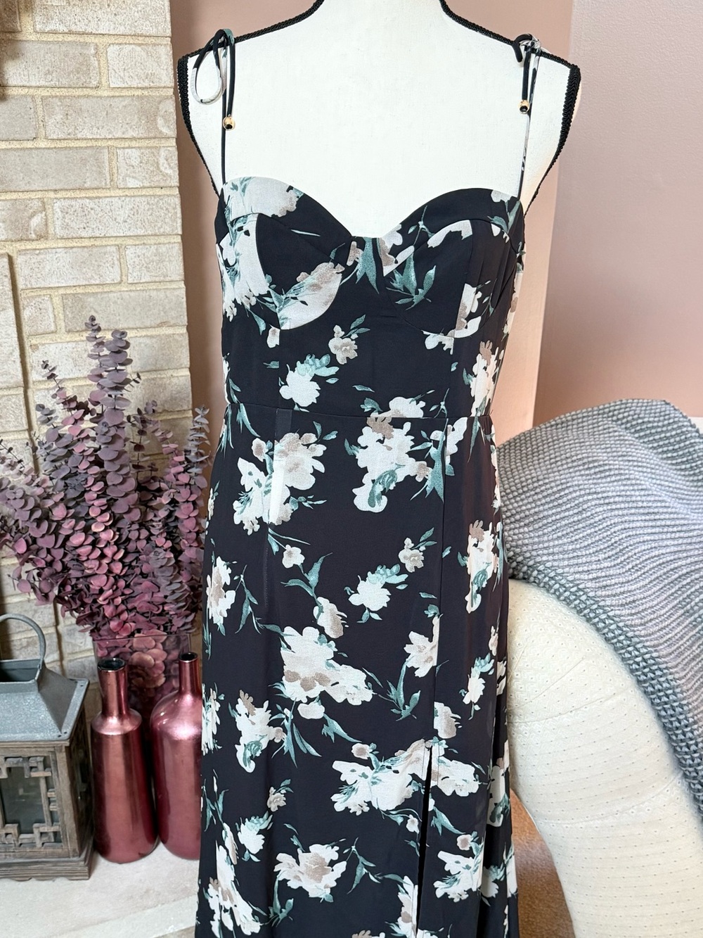 PETAL & PUP Meg Midi Dress - Black - Picture 13 of 14